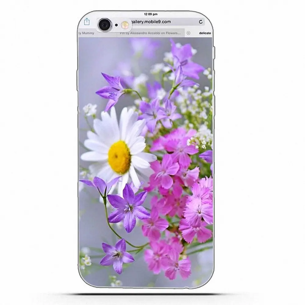 Wexoeq For Huawei Honor 4C 5A 5X 6A 6C 6X 7X 9 V8 V10 Mate 7 8 10 P9 P20 Pro Lite Play Soft Coque Daisy Flower