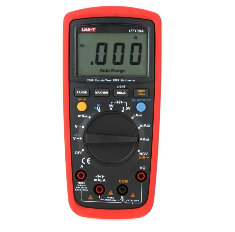 

Fast arrival UNI-T UT139A DMM Auto Rang Digital Multimeters True RMS NCV W/ Battery Test Multimetro LCR Meter