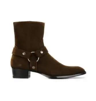 wyatt zipped boots in suede