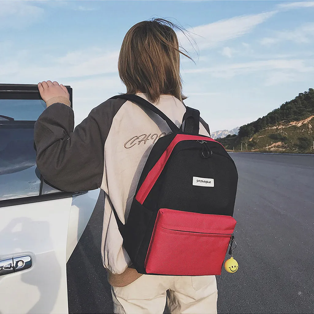 

Fashion Women Large Capacity Shoulder Bag Student Backpack Travel Couple Bag Bagpack Female Ladies School Backpack Dropshipping