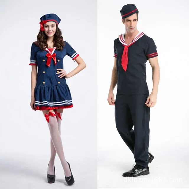 Buy 2 Plus Size Couple Halloween Women National Sailor