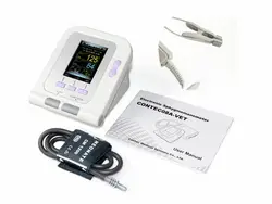 Цифровой Ветеринарной nibp Приборы для измерения артериального давления Мониторы с Spo2 зонд для ветеринар CONTEC08A