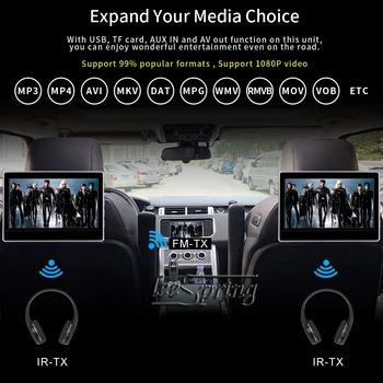 

11.6 inch Touch Screen Headrest Monitor DVD Player with FM/IR/USB/SD(MP5)/Support Wireless game/1080P