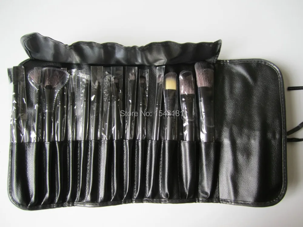 Горячая Распродажа кисти для макияжа Kit составляют набор кистей 15 шт. косметика инструменты с черный Сумка