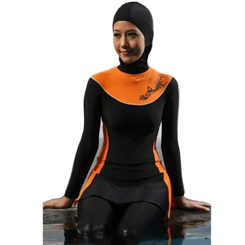 Modest Swimsuit for Muslim Women Muslim Swimwear Hajib Islamic Swimsuit Plus Size Girls Women Swimwear