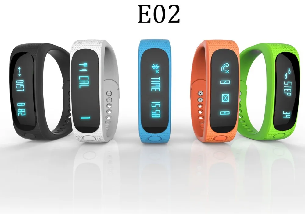 Smartband E02 Pulsera Inteligente Bluetooth Smart