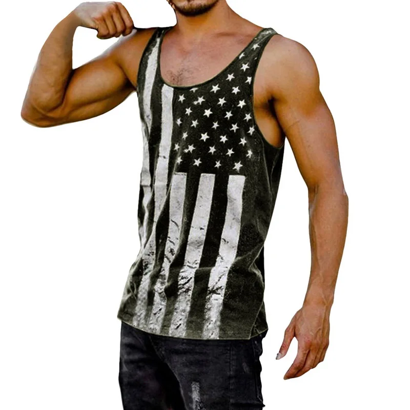 Aisputent летние мужские майки 3D с рисунком национального флага без рукавов повседневный жилет Homme для тренажерного зала и тренировок, спортивные свободные майки
