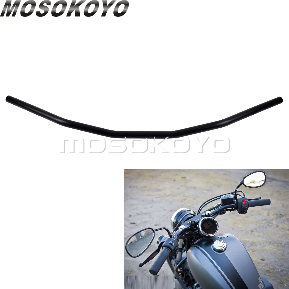 

Cafe Racer Zero Drag Handlebars 1" Black Universal Handlebar 25mm Bar for Honda Chopper Bobber Suzuki Scrambler XS CB Triumph