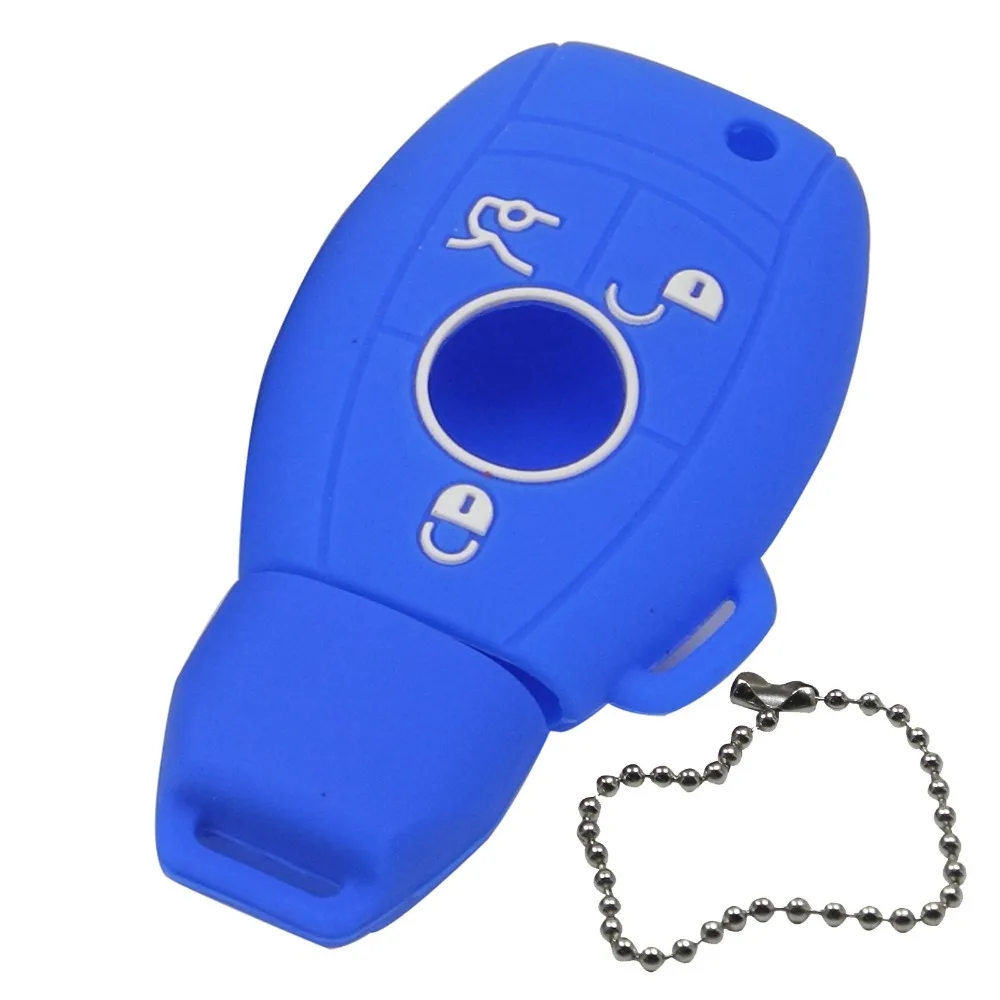 Silicone Car Key Cover Case for Mercedes Benz W203 W211 CLK C180 E200 AMG C E S Class Keyrings Holders Accessories key case key case cover car key shell remote control case cover