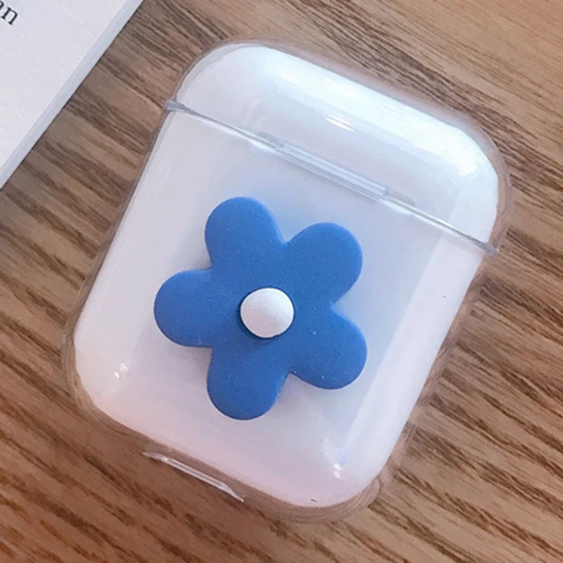 Fashion Silicone Airpods Wireless Cute Flower Earphone Charging Case Wireless Bluetooth Headset Protective Sleeve Cover