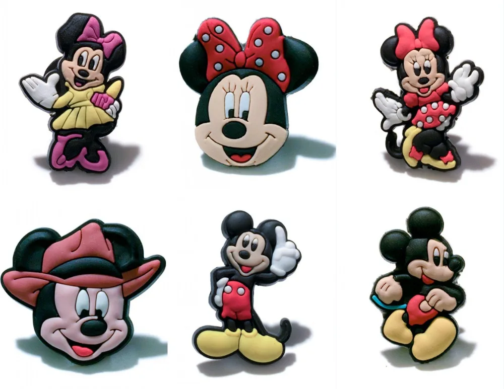 

12Pcs/Set Mickey Cartoon Pin Brooch Badge Minnie Decoration Souvenir Clothes/Bag Accessories Kid Birthday Gifts