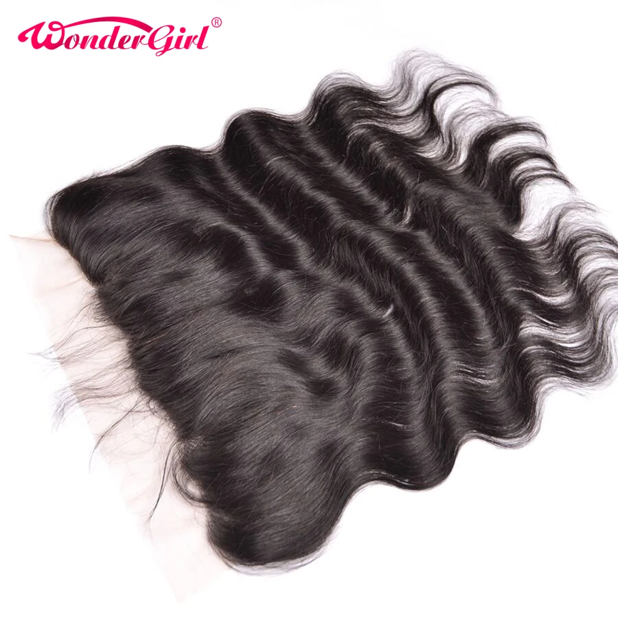 Wonder girl 13x4 Brazilian Body Wave Lace Frontal Closure With Baby Hair Free Part Human Hair Frontal Remy Hair Bundles brazilian-body-wave-hair-bundles-with-closure