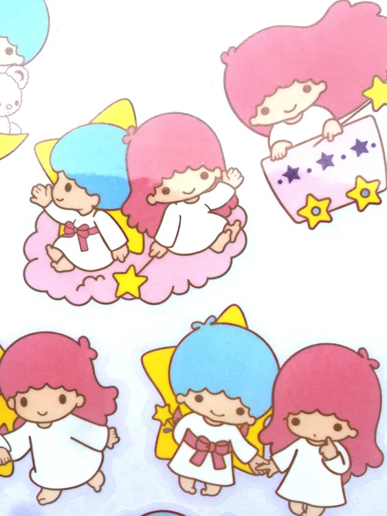 50 листов/серия little twin stars аниме Стикеры для книг стикеры чипсов stikers naklejki pack книги