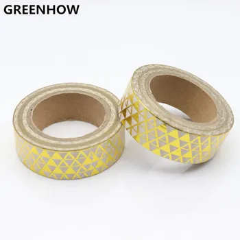 

GREENHOW Triangle Foil Washi Tape Set Japanese Stationery Scrapbooking Decorative Tapes Adhesive Tape 2009