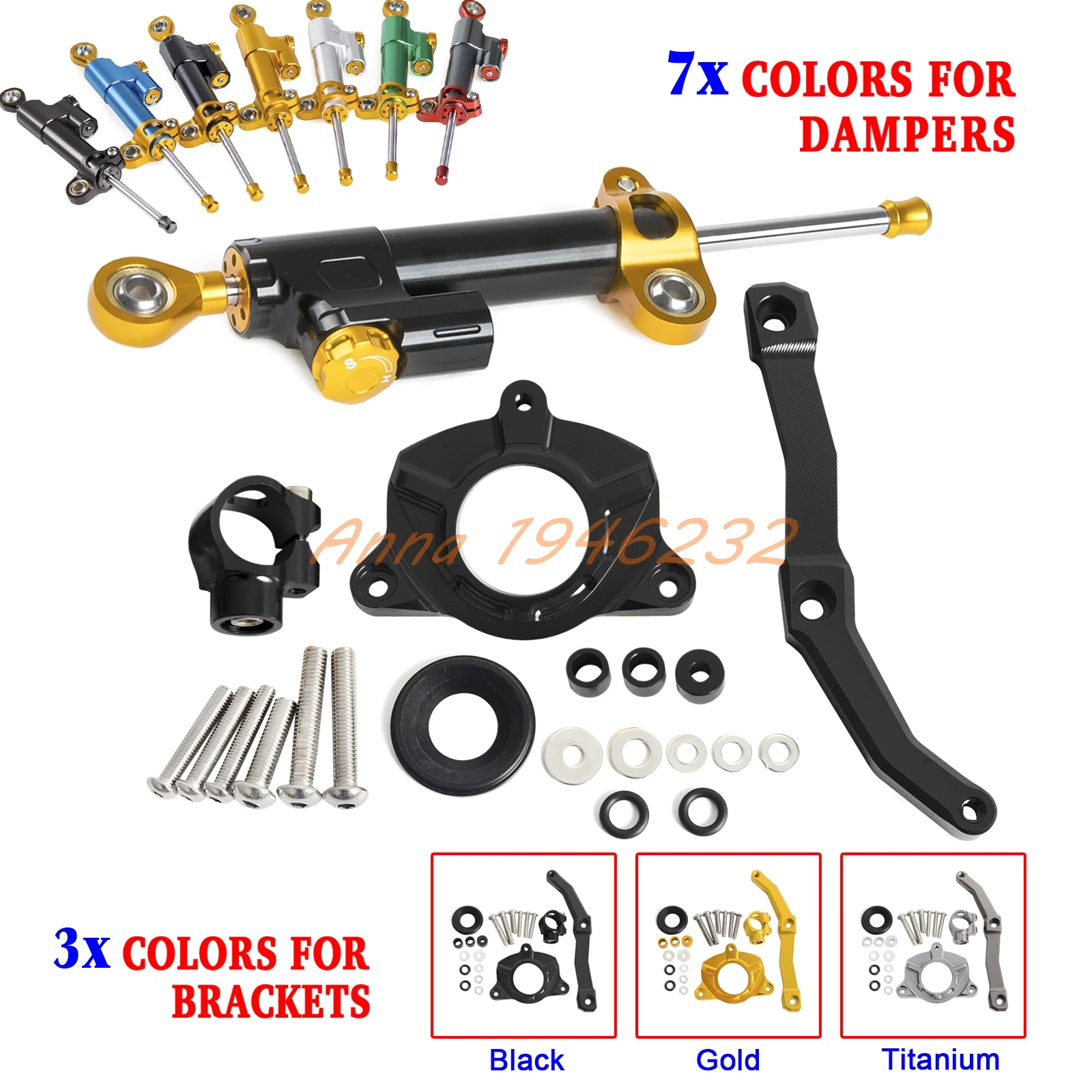 

Motorcycle CNC Steering Damper Stabilizer & Bracket for Kawasaki Z1000 2010 2012 2013 2013