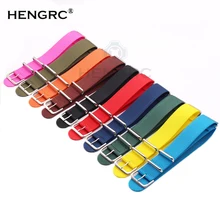 Ремешок для часов 18 мм, 20 мм, 22 мм, 24 мм, 10 цветов, женский и мужской спортивный тканевый нейлоновый ремешок для часов Nato, браслет с серебряной пряжкой, аксессуары для часов