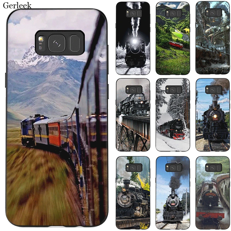 

Silicone Case Vintage Train Railway Travel For Samsung A3 A5 A6 A7 A8 A9 A10 A20 A30 A40 A50 A70 M10 M20 M30 M40 J6 Cover