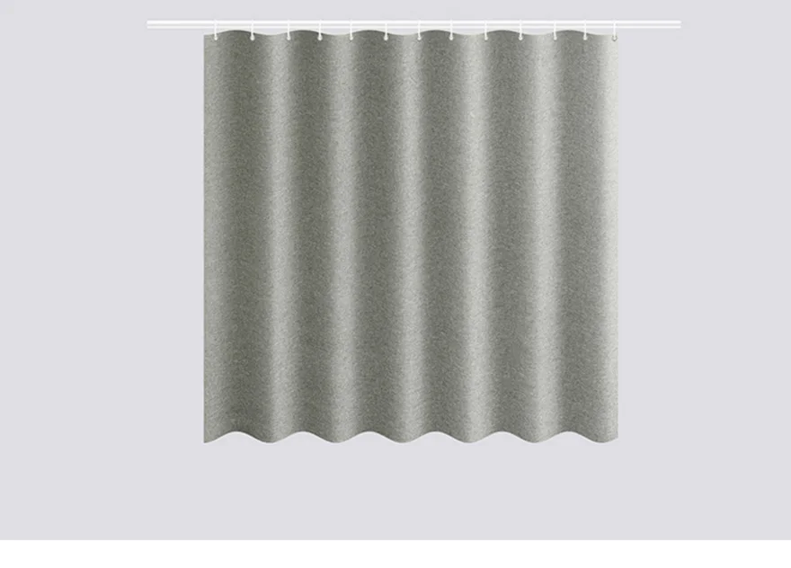 Gray-solid-color-shower-curtain-bathroom-curtain-Imitation-linen-shower-curtain-Waterproof-mildew-thickening-shower-curtain-D40_13