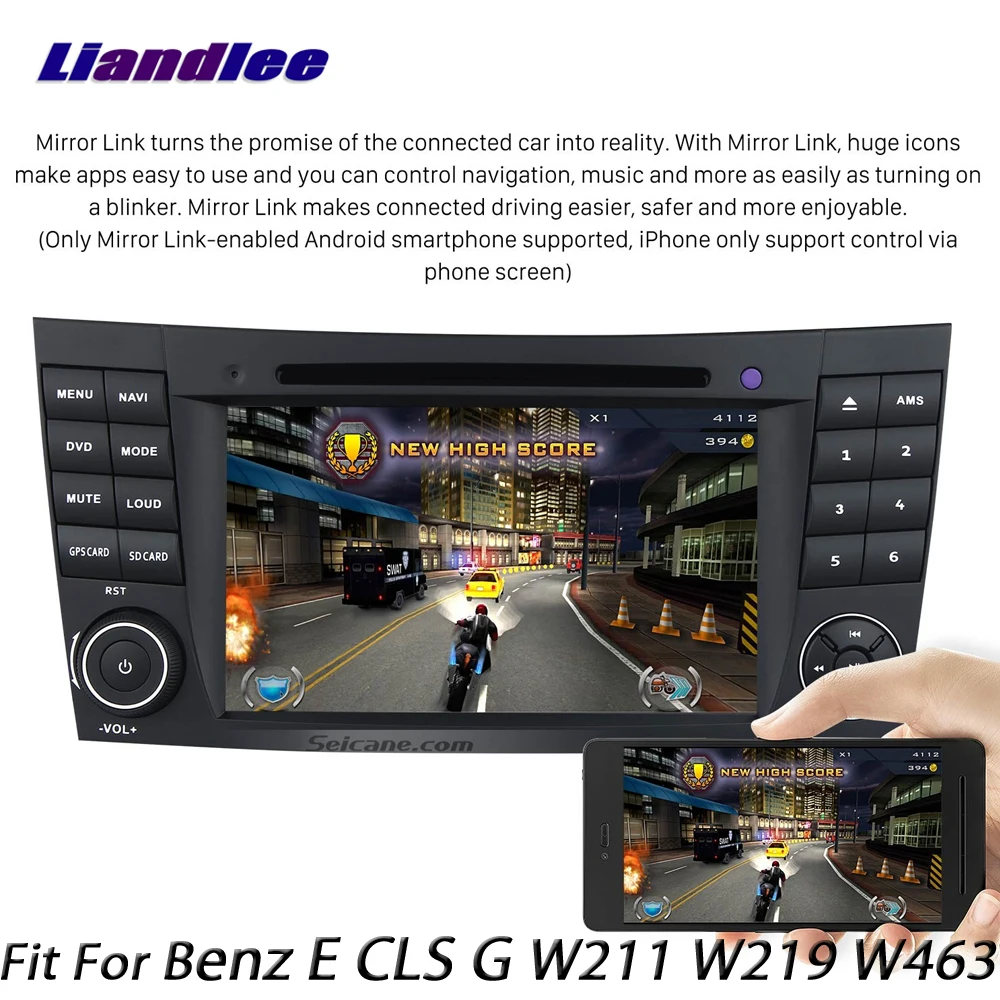 Excellent Liandlee Android System For Mecerdes Benz E / CLK / G W211 W219 W463 Radio DVD Player GPS Navi Navigation HD Screen Multimedia 4