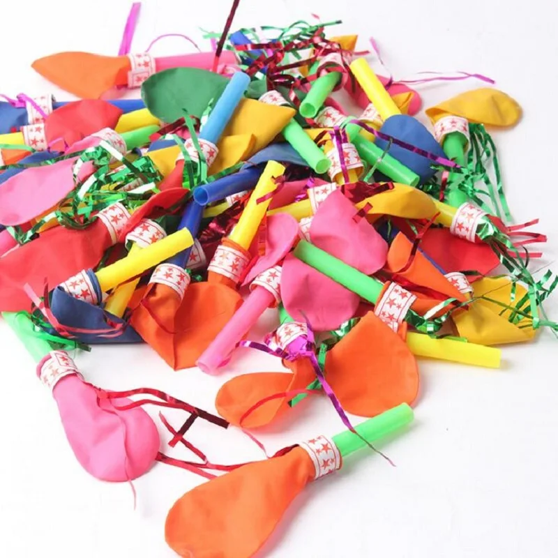 

Whistle Balloons 50pcs Birthday Party Decorations Kids Balloon Whistle Classic Toy Clown Props Globos balony