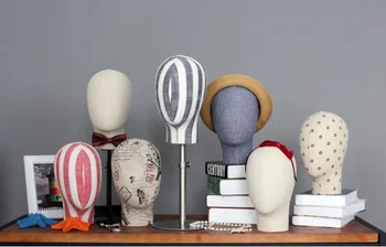 

Top-grade Men and Women's Cloth Head Model Fabric Head Mannequin For Display