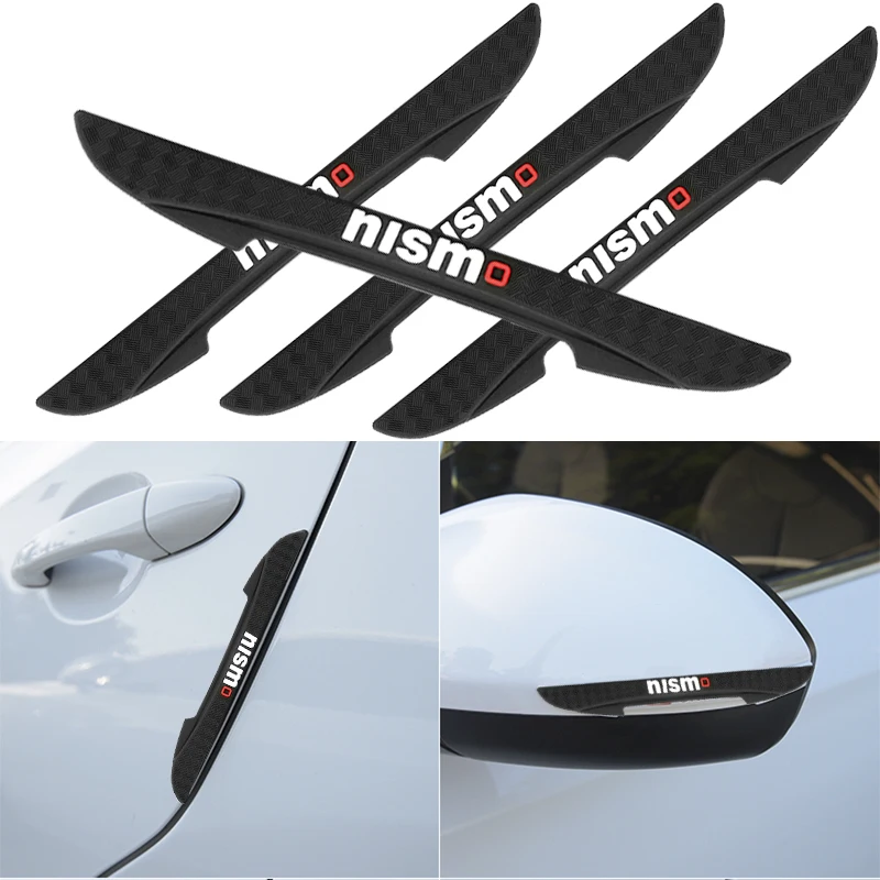 

4pcs/Lot Car Nismo Sticker Door Protector Side Edge Protection Guards Stickers Car Styling for Nissan Qashqai X-trail Juke Sunny