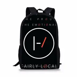 Двадцать Один Пилоты принт детей школьные сумки подростки мальчики девочки большой емкости рюкзак школьный портфель Дети Книга сумка mochila