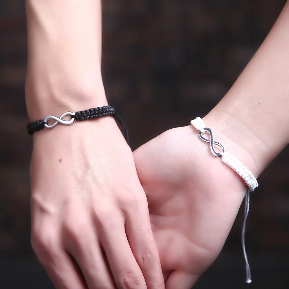 Bijoux Couple Bracelet Bracelet Infini pour Amoureux BraceletCouple