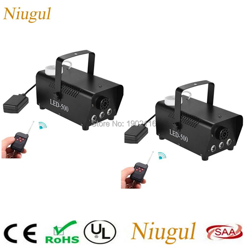 

2pcs/lot 500W Fogger With RGB LED Lights/Professinal 500W LED Fogger Machine/Smoke Ejector For Home Party Events Stage Effects