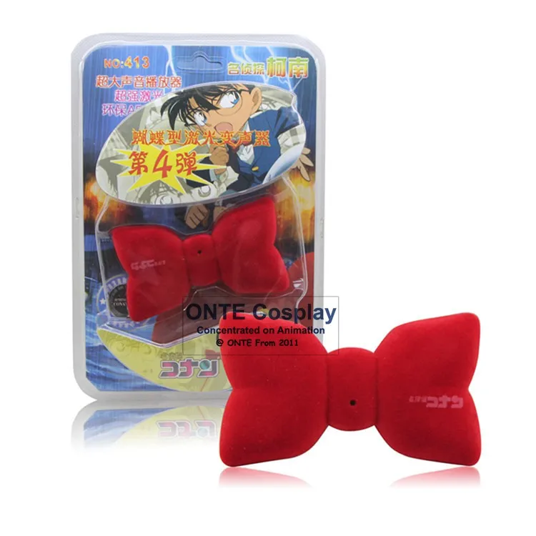 Модный Аниме Detective Conan косплей реквизит Voice changer галстук бабочка переменный звук