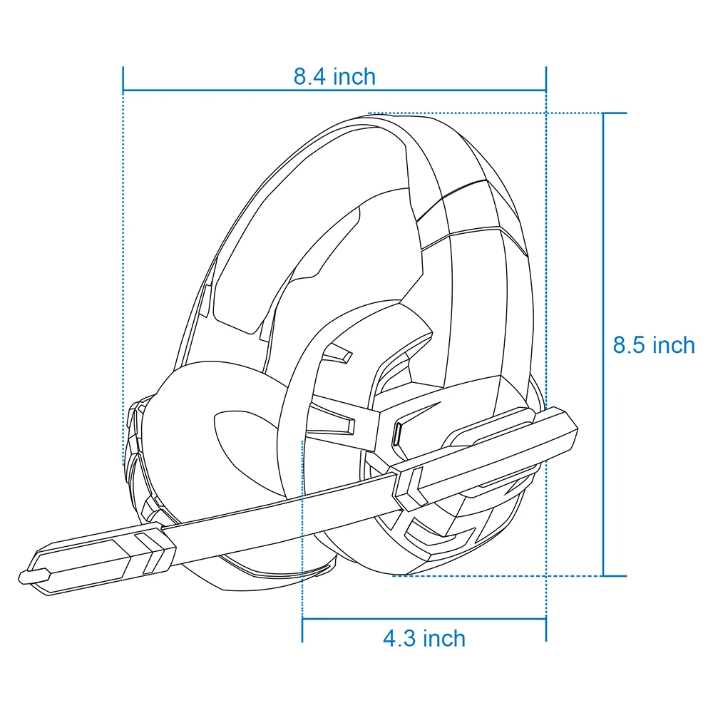 ONIKUMA K2A Игровые наушники шлем шумоподавление звук стерео USB Проводная гарнитура с микрофоном для ПК мобильного телефона геймера