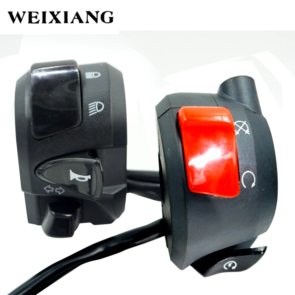 7/8" 22mm Motorcycle Switches Motorbike Horn Button Turn Signal Electric Fog Lamp Light Start