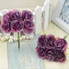 6pcs/lot Mini Silk Artificial Rose Flowers Bouquet Wedding Decoration Paper Flower For DIY Scrapbooking Handmade Flower Ball ► Photo 2/6