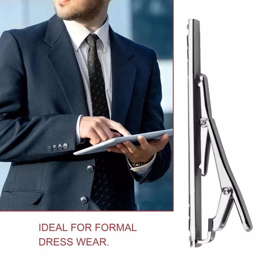 Имитация классический из нержавеющей стали стандартный зажим для галстука застежка стержни шпильки высшего качества