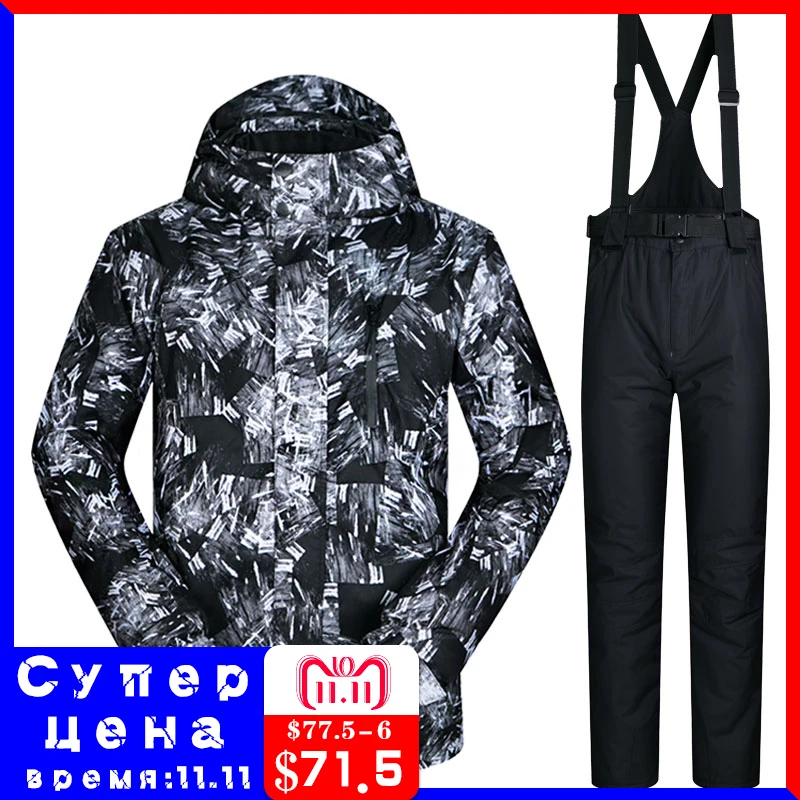 Men Ski Suit Brands New Windproof Waterproof Breathable Clothes Skiing Snowboarding Suits And Pants Snow Winter Ski jacket Men Men Ski Suit Brands New Windproof Waterproof Breathable Clothes Skiing Snowboarding Suits And Pants Snow Winter Ski jacket Men
