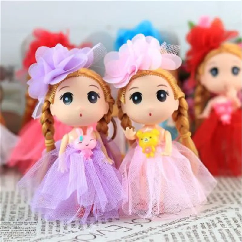 

Cute 12CM Twisted Ddung Doll Lovely Chain Pendant Gift Wedding Dress Confused Doll Toy