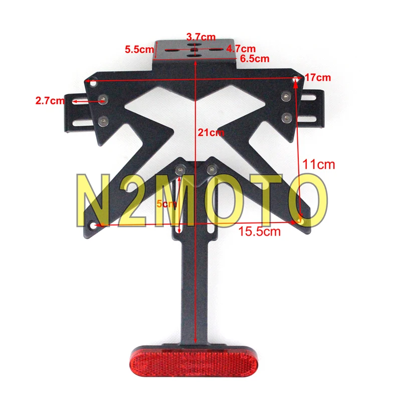 Черный мотоцикл номерной знак кронштейн Fender Eliminator для Kawasaki Z800 Z750 Z900 ER6N Ninja 250 Yamaha Honda