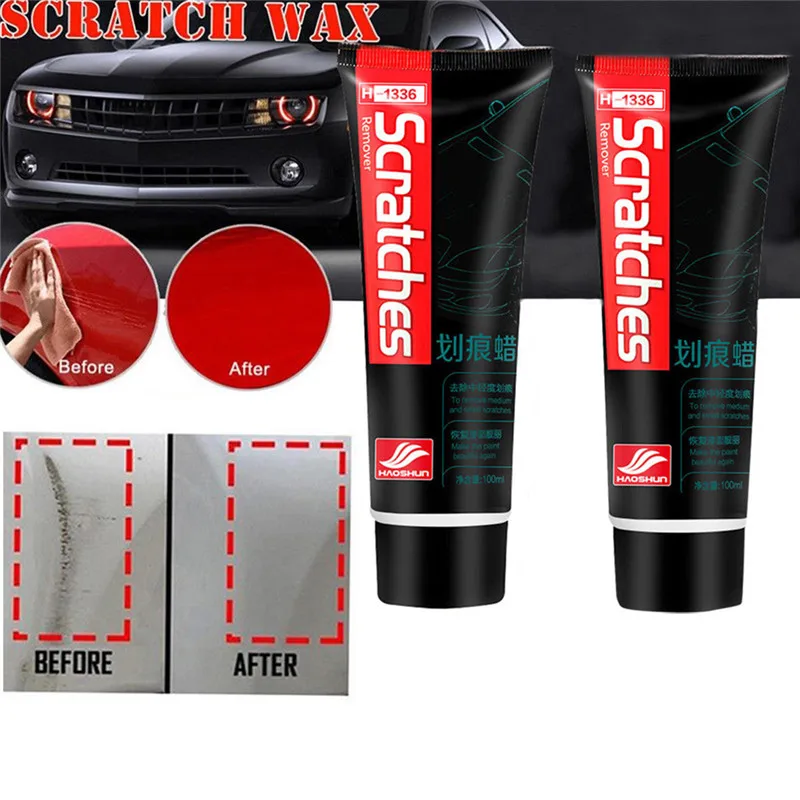 

Car Scratch Repair Wax 100ml Remove Scratches Paint Body Care Non-toxic 2Pcs Scratch Repair Paint Care Wax dropshop d29