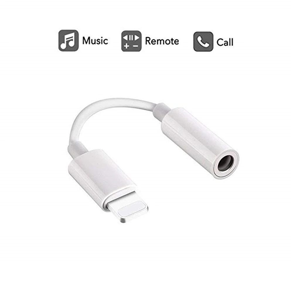 headphone Adapter For Apple Lightning jack 3.5mm Audio Converter
