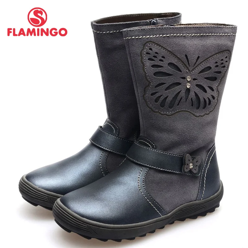 

FLAMINGO 100% Russian Famous Brand 2015 New Arrival Autumn&Winner children Fashion High Quality Boots QC4791