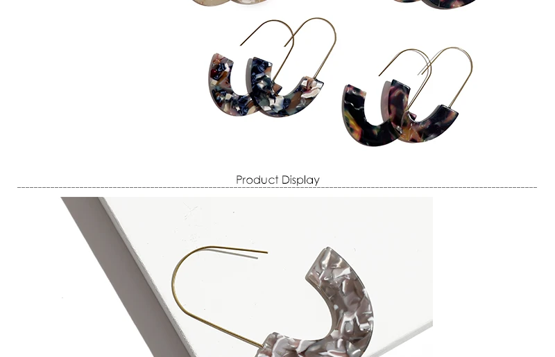 AYAYOO Big Dop Earrings For Women Fashion Jewelry 2018 Summer Statement Earrings Boho Acrylic Ethnic Bohemian Earring (3)