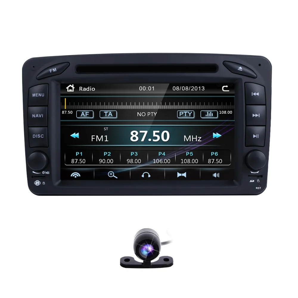 Flash Deal 2 Din Stereo audio 7" Car DVD Radio player For Mercedes Benz CLK W209 W203 W208 W463 Vaneo Viano Vito Free Camera +8 GB map card 1