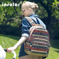 Островная Лидирующий бренд пеленки мешок большой Ёмкость детские сумки путешествия Мумия maternitt рюкзак дизайнерские уход мешок для Уход за