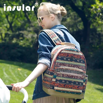 

Insular Top Brand Nappy Bag Large Capacity Baby Bag Travel Mummy Maternitt Backpack Desinger Nursing Bag For Baby Care