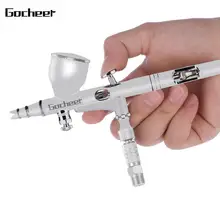 Gocheer Аэрограф пистолет двойного действия Аэрограф набор для тортов гвозди автомобильная краска пистолет для моделирования 0,2 мм/0,3 мм/0,5 мм сопла