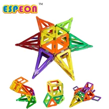 Espeon Kids Toys 12Pcs Enlighten Bricks Educational Magnetic Designer Toy 3D DIY Model Building Blocks Toys