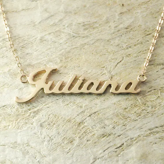 Custom Gold Necklace New Arrival Initial Name Necklace Hot Sale Personalized Name Fashion Jewelry Necklace for