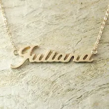 De encargo del oro collar nuevo de la llegada inicial nombre collar de la venta personalizada nombre joyería de moda collar de collar de mujer
