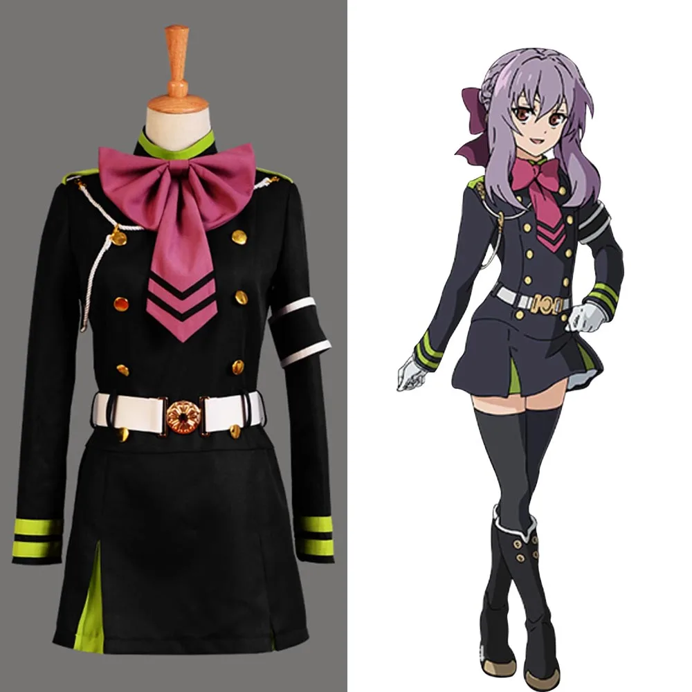 Костюм для косплея Shinoa Hiragi униформа серофа из конца полный комплект|seraph of the