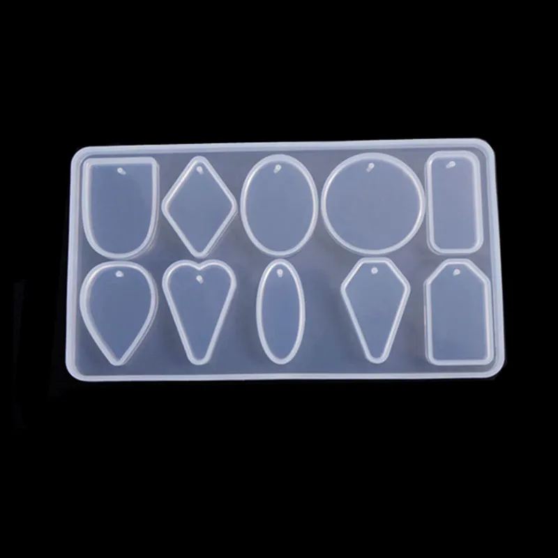

Aouke Transparent mirror pendant jewelry silicone mold DIY jewelry mold Decoration mould